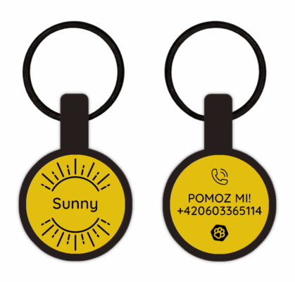 Woofit Tag Mini Sunshine