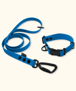 Endurance Set: obojek Park + vodítko Peak: Světle modrý