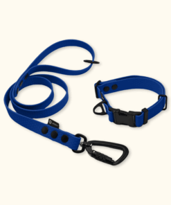 Endurance Set: obojek Park + vodítko Peak: Tmavě modrý