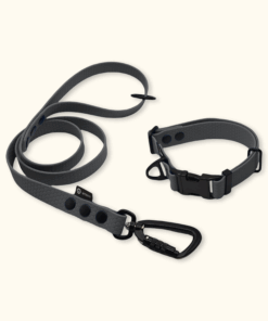 Endurance Set: obojek Park + vodítko Peak: Šedý