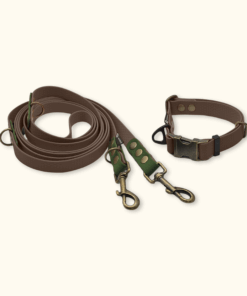 Everyday Set: obojek Park + přepínací vodítko Hike DuoTone: Hnědý