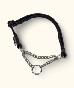 Polostahovací obojek Cliff: Černý