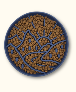 Protihltací miska SlowMunch tmavě modrá